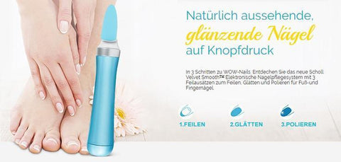 Scholl Velvet Smooth™ Elektronisches Nagelpflegesystem