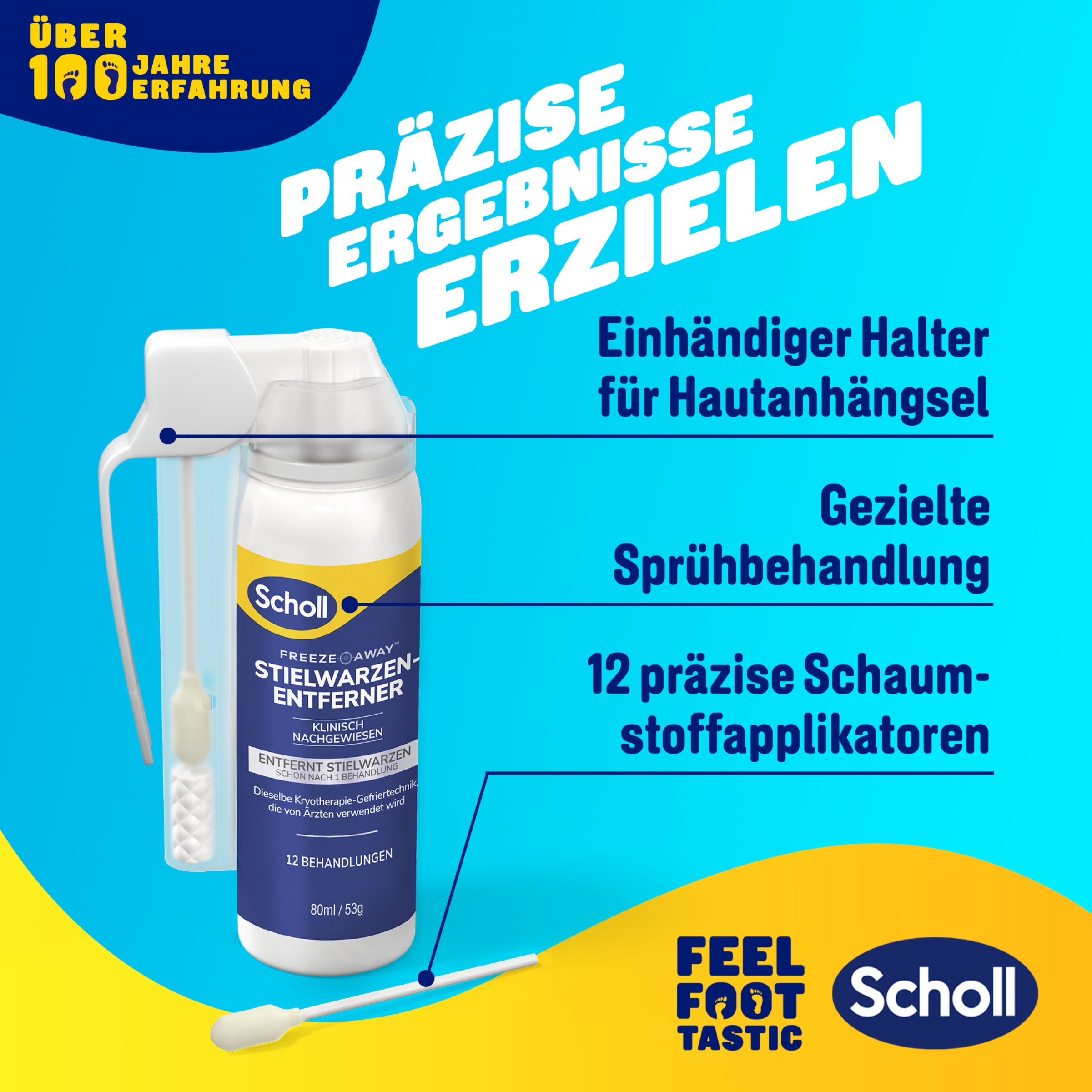 Scholl DE Aid Freeze Away™ Stielwarzen Entferner