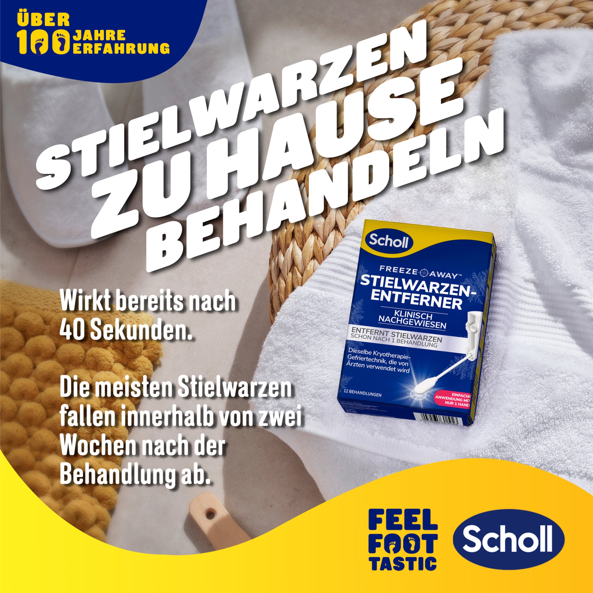 Scholl DE Aid Freeze Away™ Stielwarzen Entferner