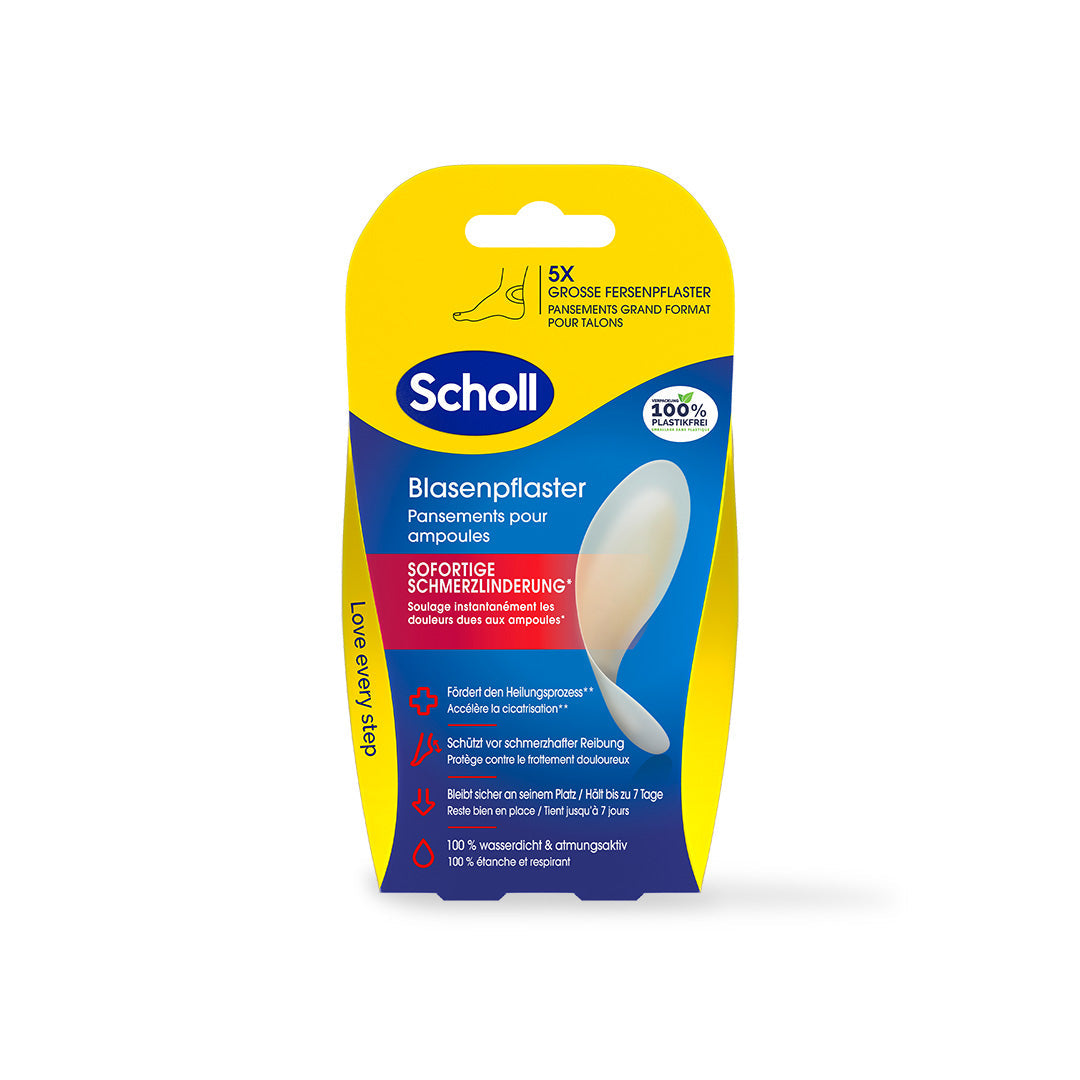 Scholl DE Aid Scholl Transparente Fersen Pflaster