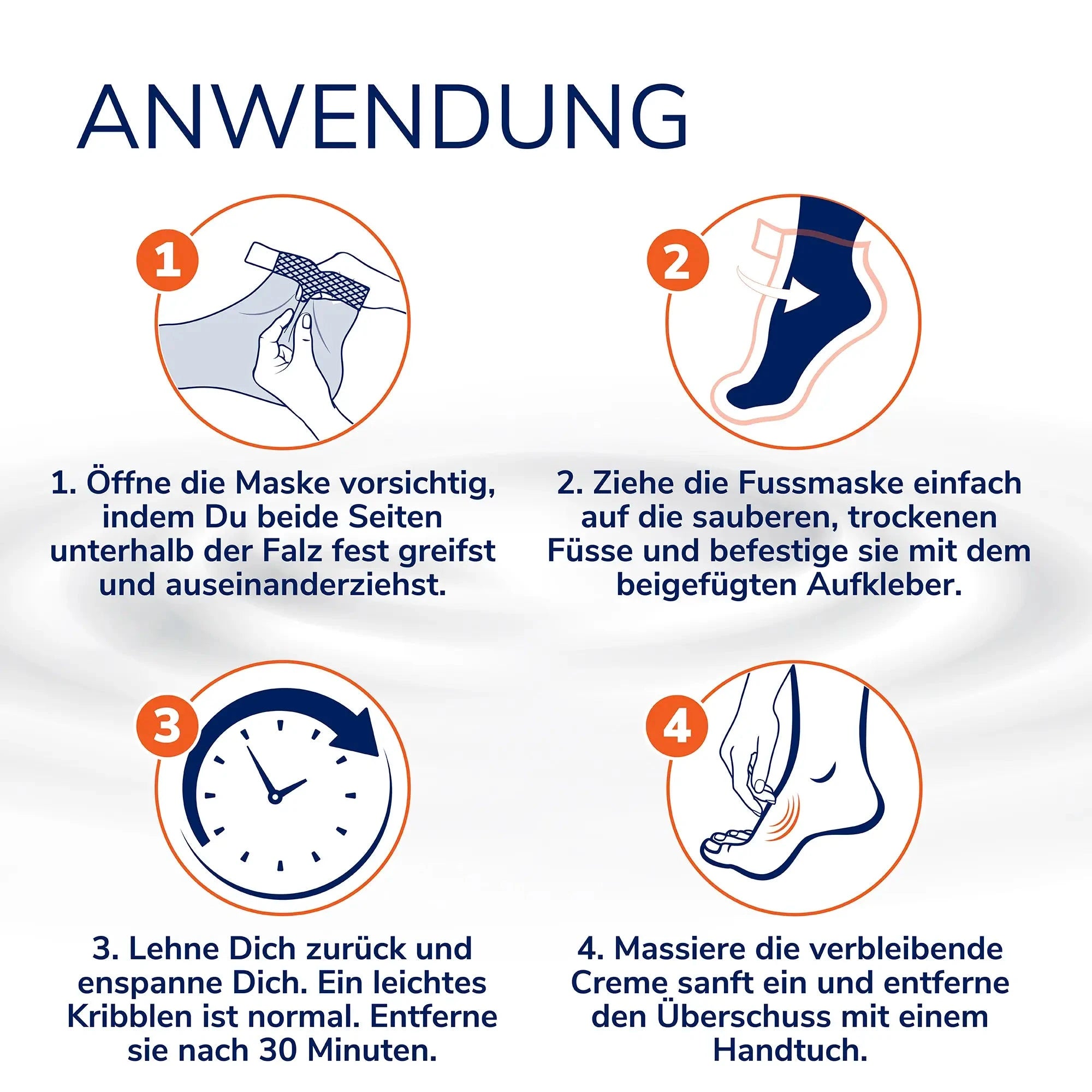 Scholl DE Care Dr. Scholl’s Beruhigende & Revitalisierende Fußmaske für müde, schmerzende Füße