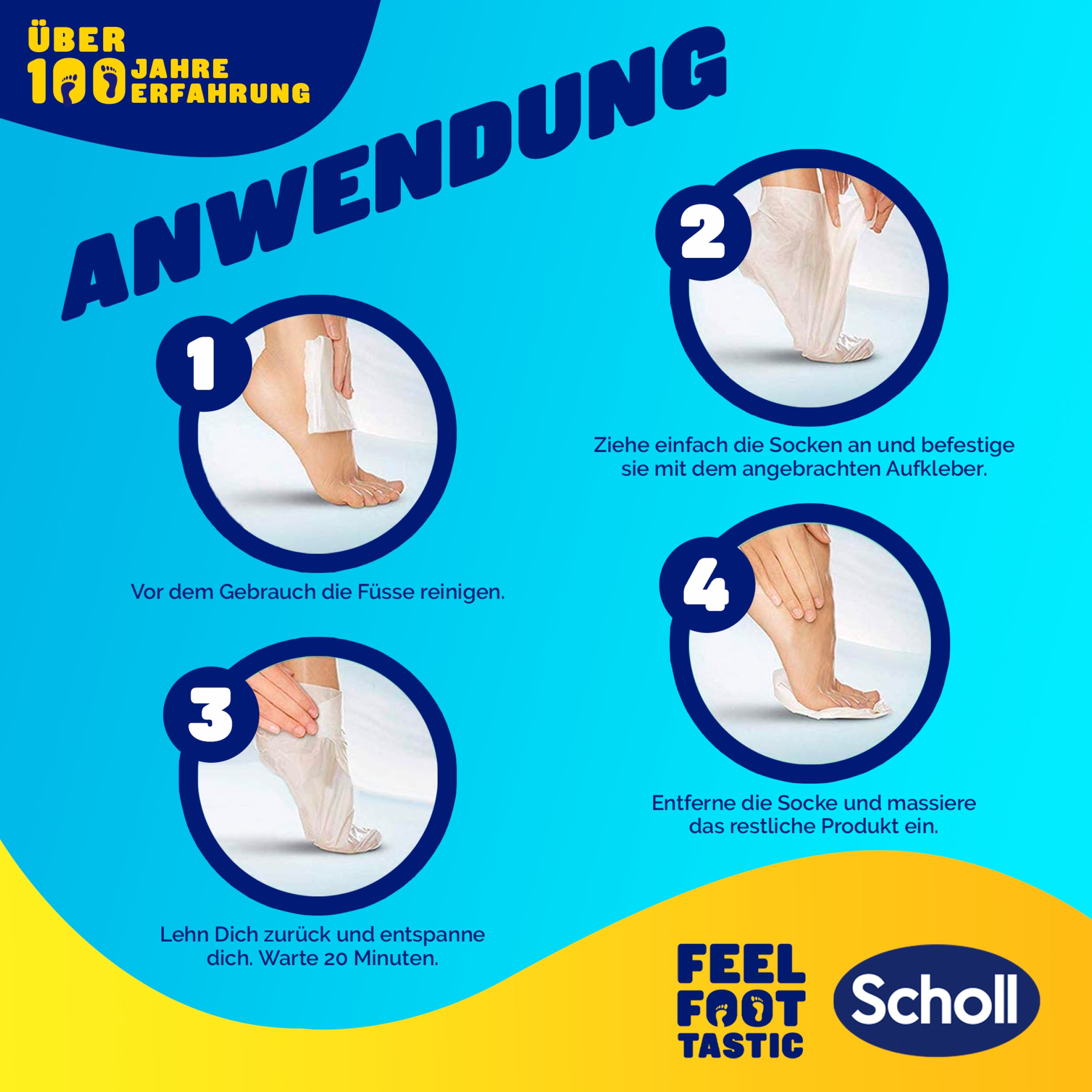 Scholl DE Care ExpertCare Fussmaske mit Manuka-Honig