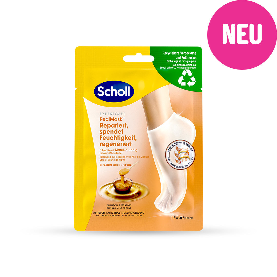 Scholl DE Care ExpertCare Fussmaske mit Manuka-Honig