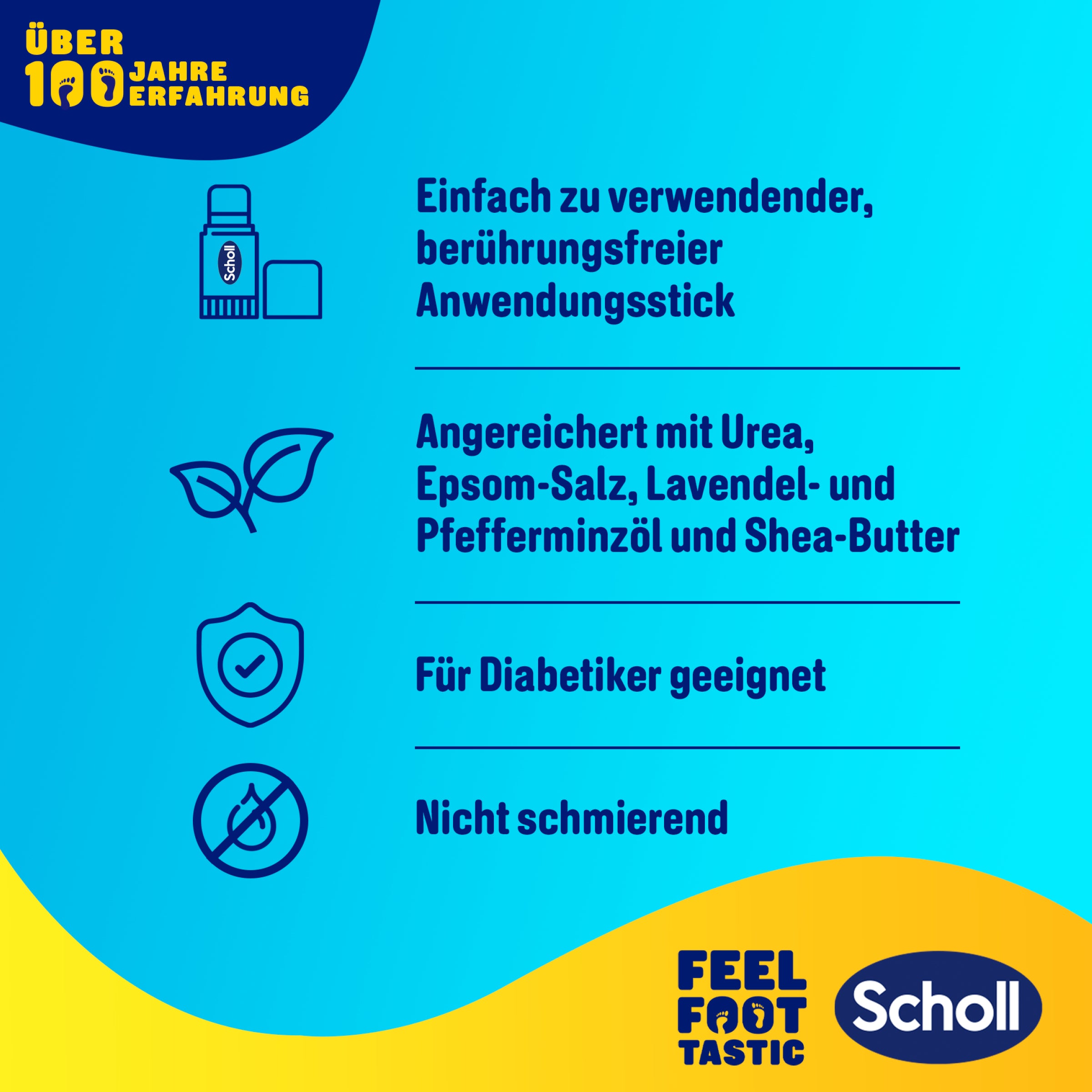 Scholl DE Care Fussbalsam Stick Intensivpflege