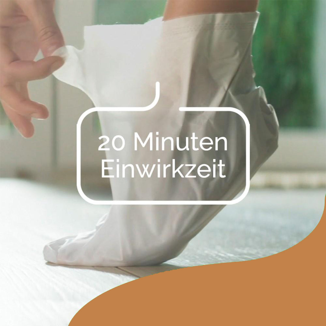 Scholl DE Care Scholl Expertcare intensiv pflegende Fußmaske in Socken mit Honig und Mandel –  1 Paar Einwegsocken