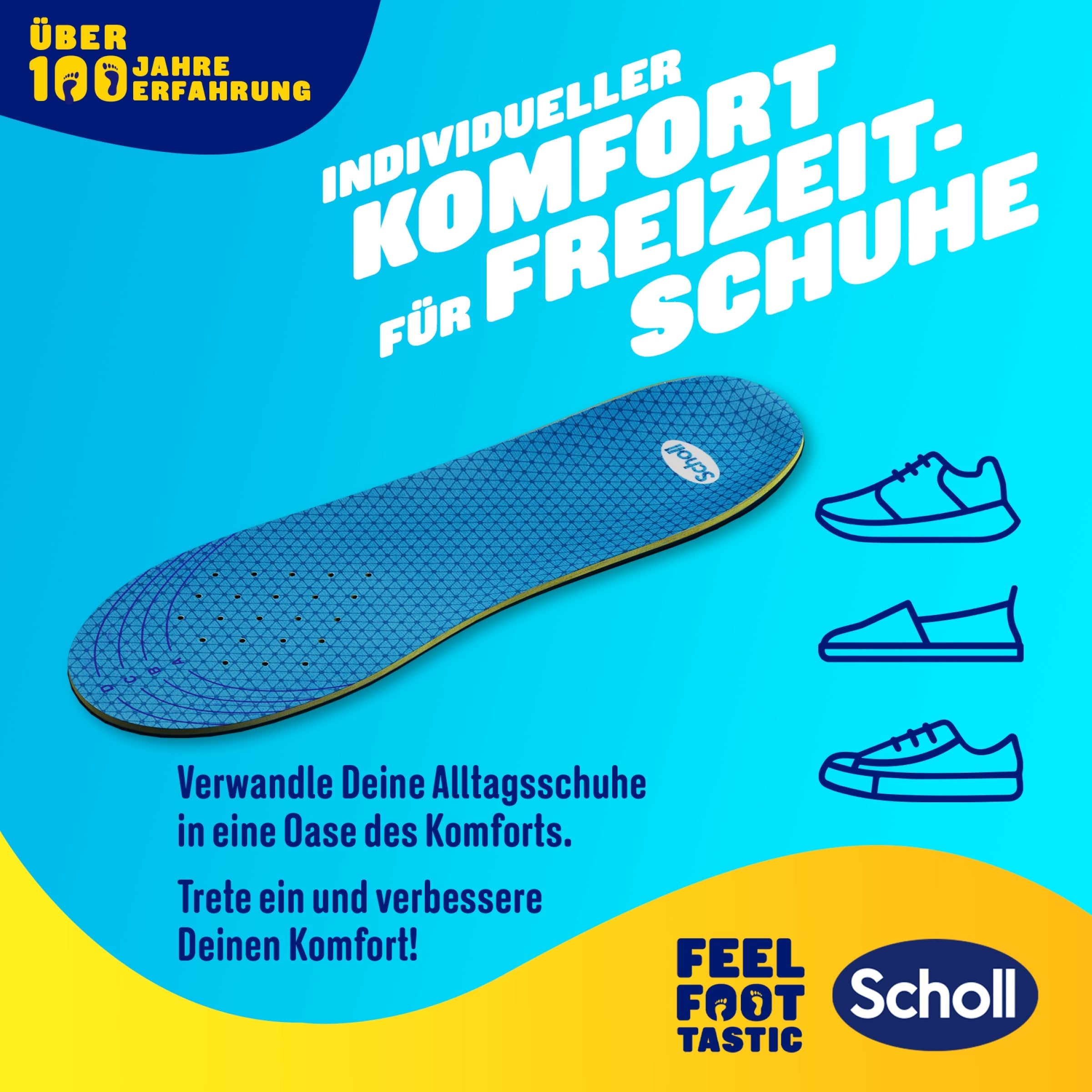 Scholl DE Insoles 35.5 - 40.5 GelActiv™ Everyday Einlegesohlen Frauen