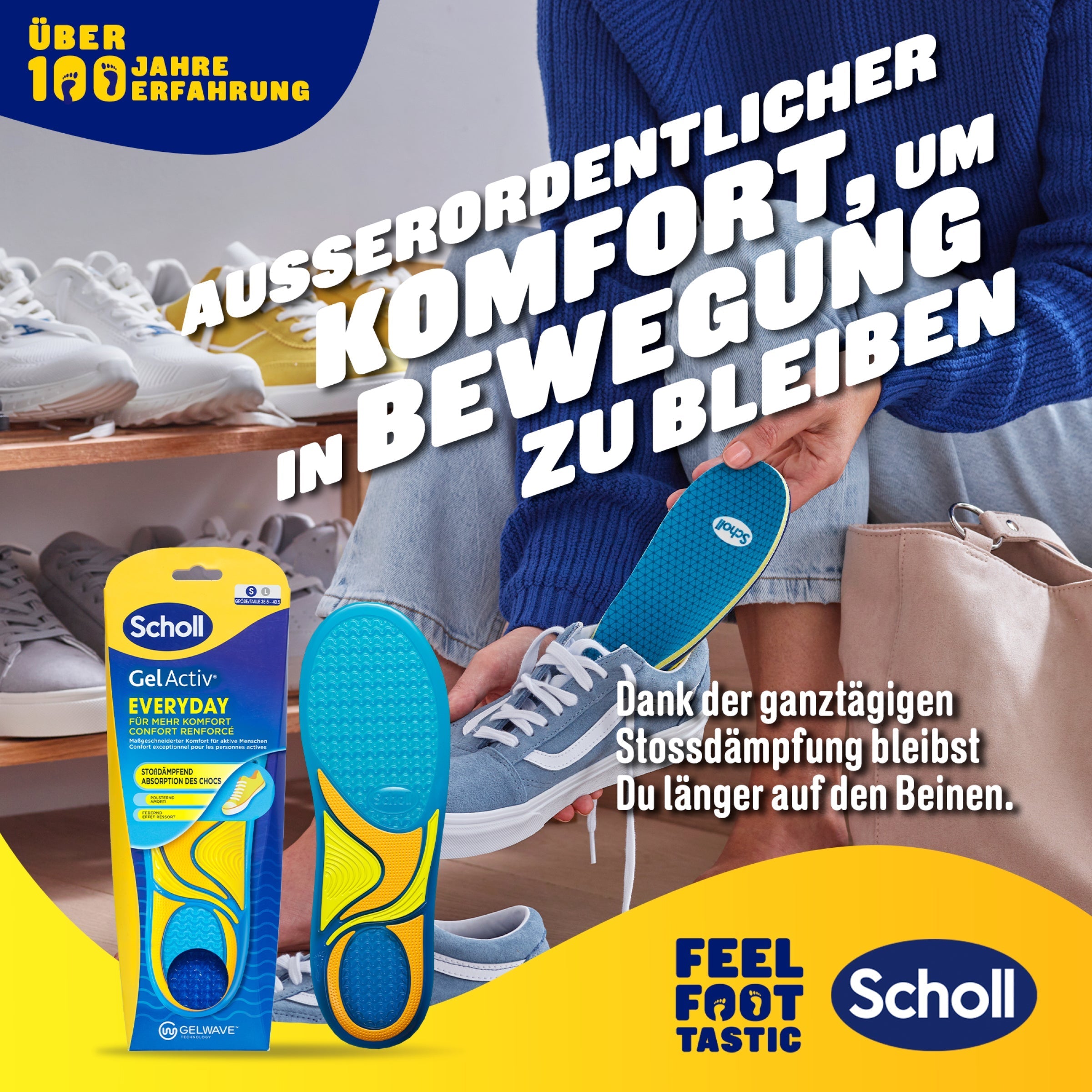 Scholl DE Insoles 35.5 - 40.5 GelActiv™ Everyday Einlegesohlen Frauen