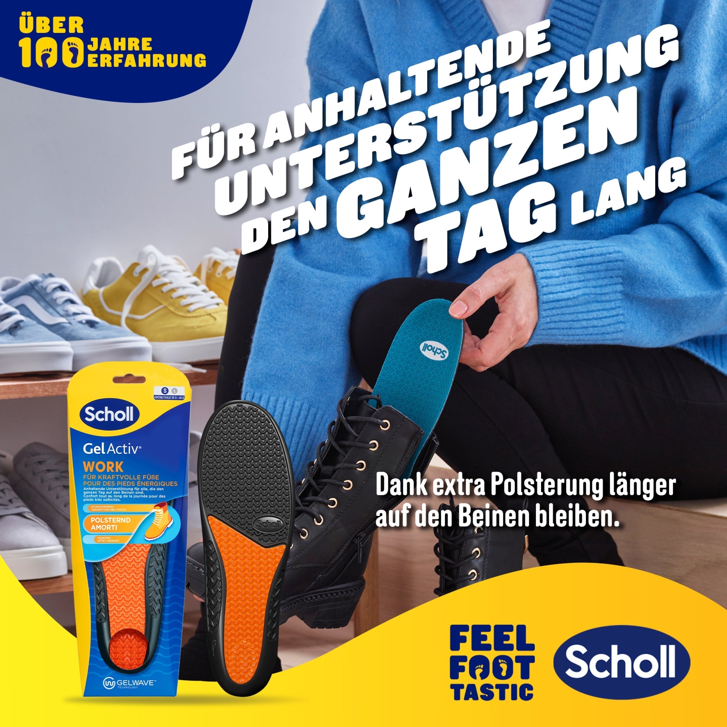 Scholl DE Insoles 35.5 - 40.5 GelActiv™ Work Einlegesohlen Frauen