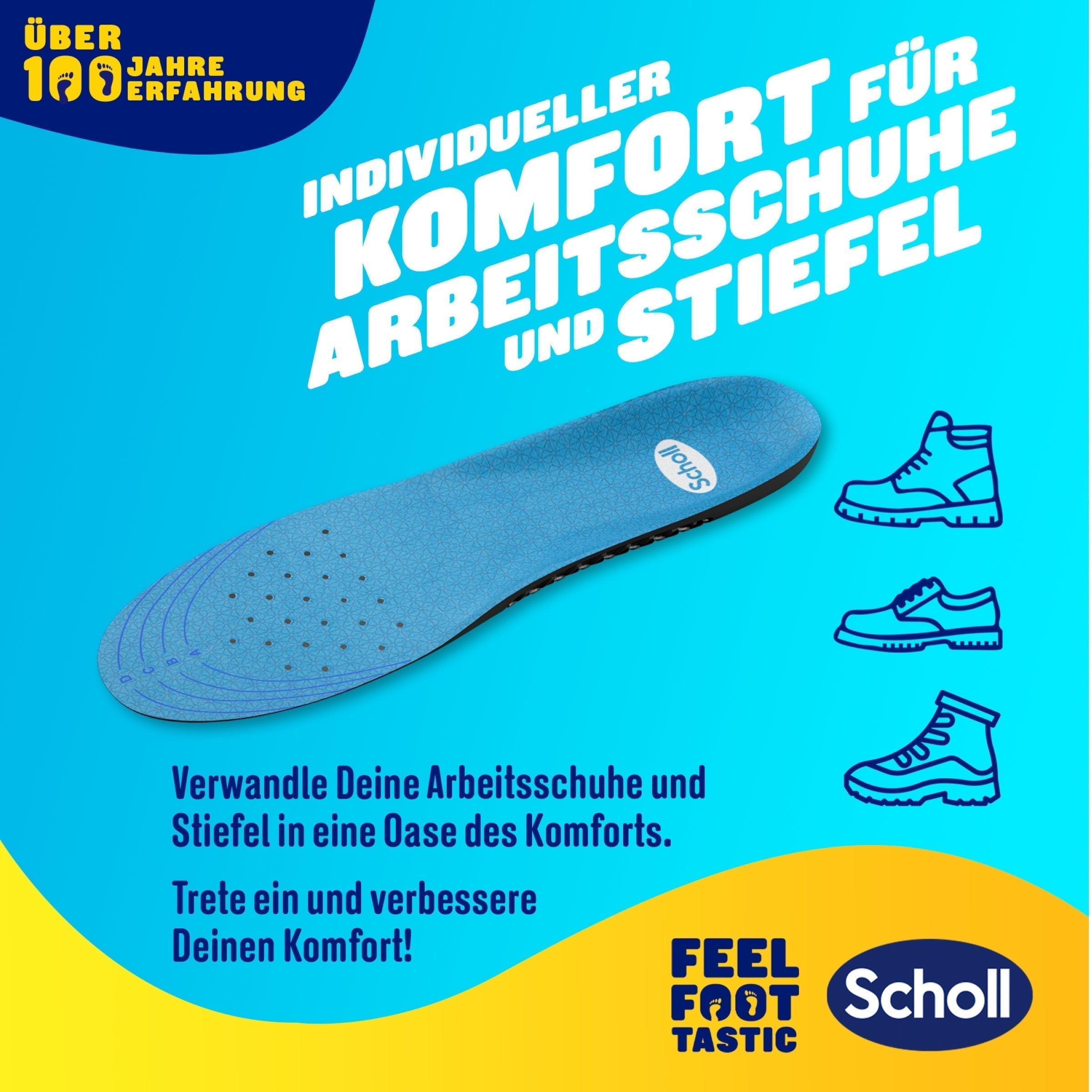 Scholl DE Insoles 35.5 - 40.5 GelActiv™ Work Einlegesohlen Frauen