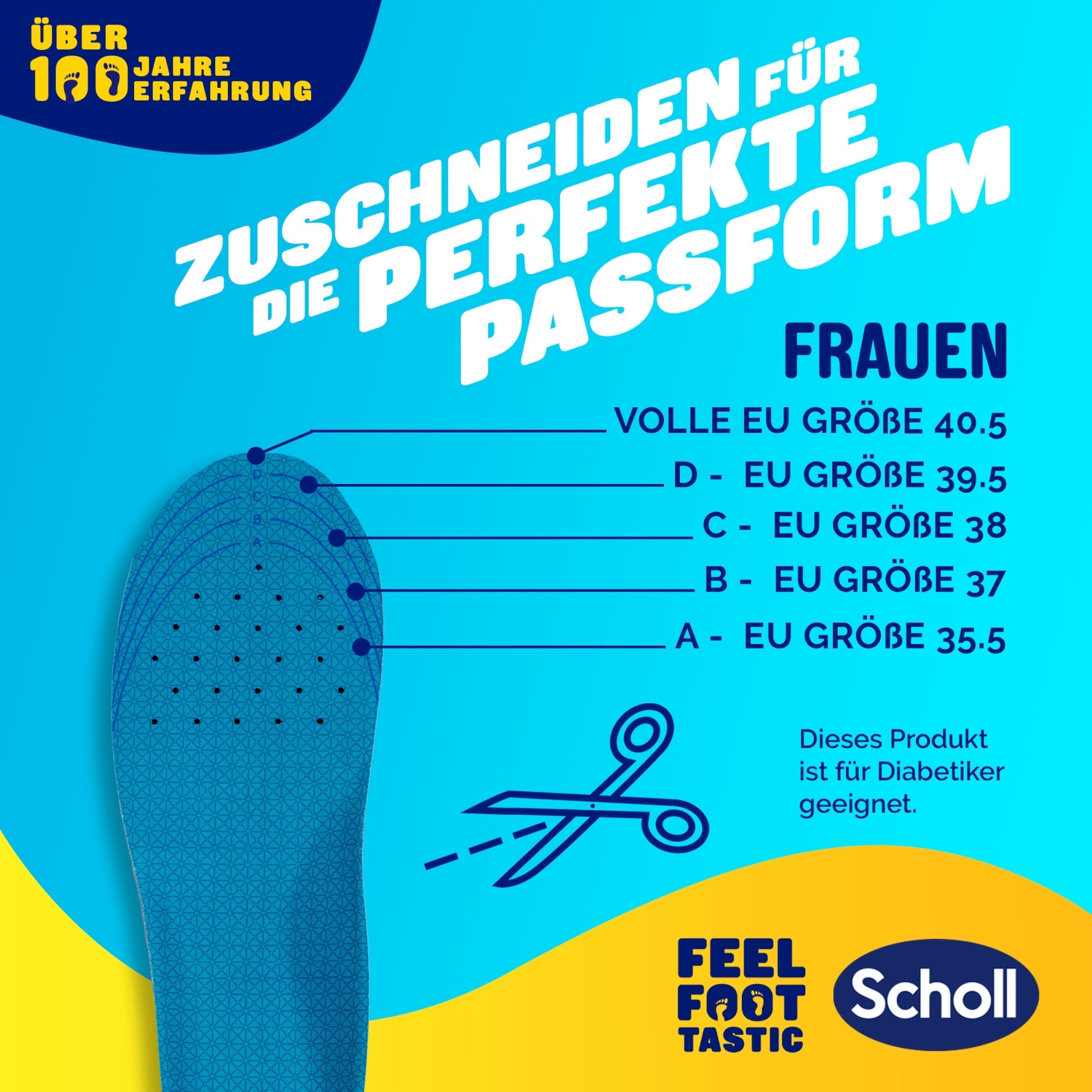 Scholl DE Insoles 35.5 - 40.5 GelActiv™ Work Einlegesohlen Frauen