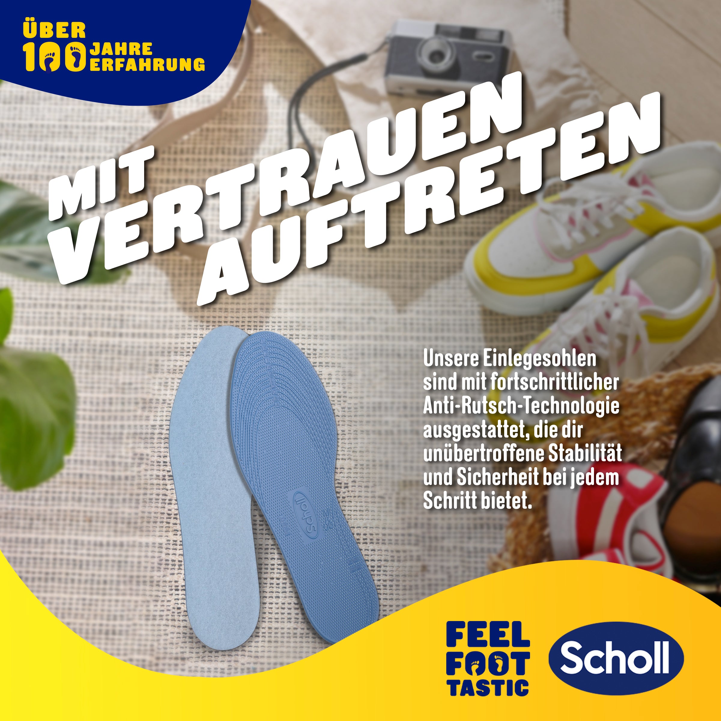 Scholl DE Insoles 35.5 - 40.5 Scholl Stoßdämpfende Einlegesohlen