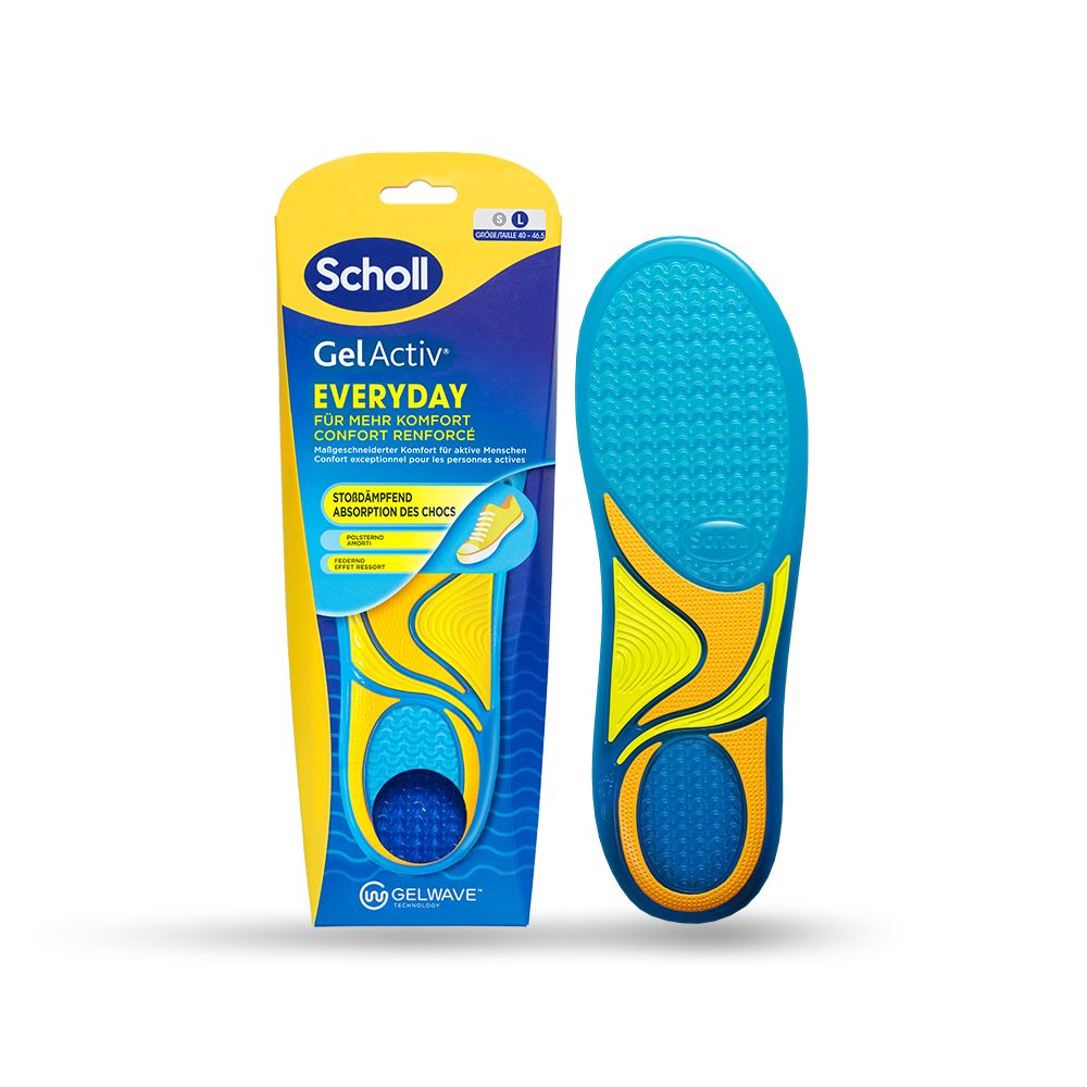 Scholl DE Insoles 40 - 46.5 GelActiv™ Everyday Einlegesohlen Herren