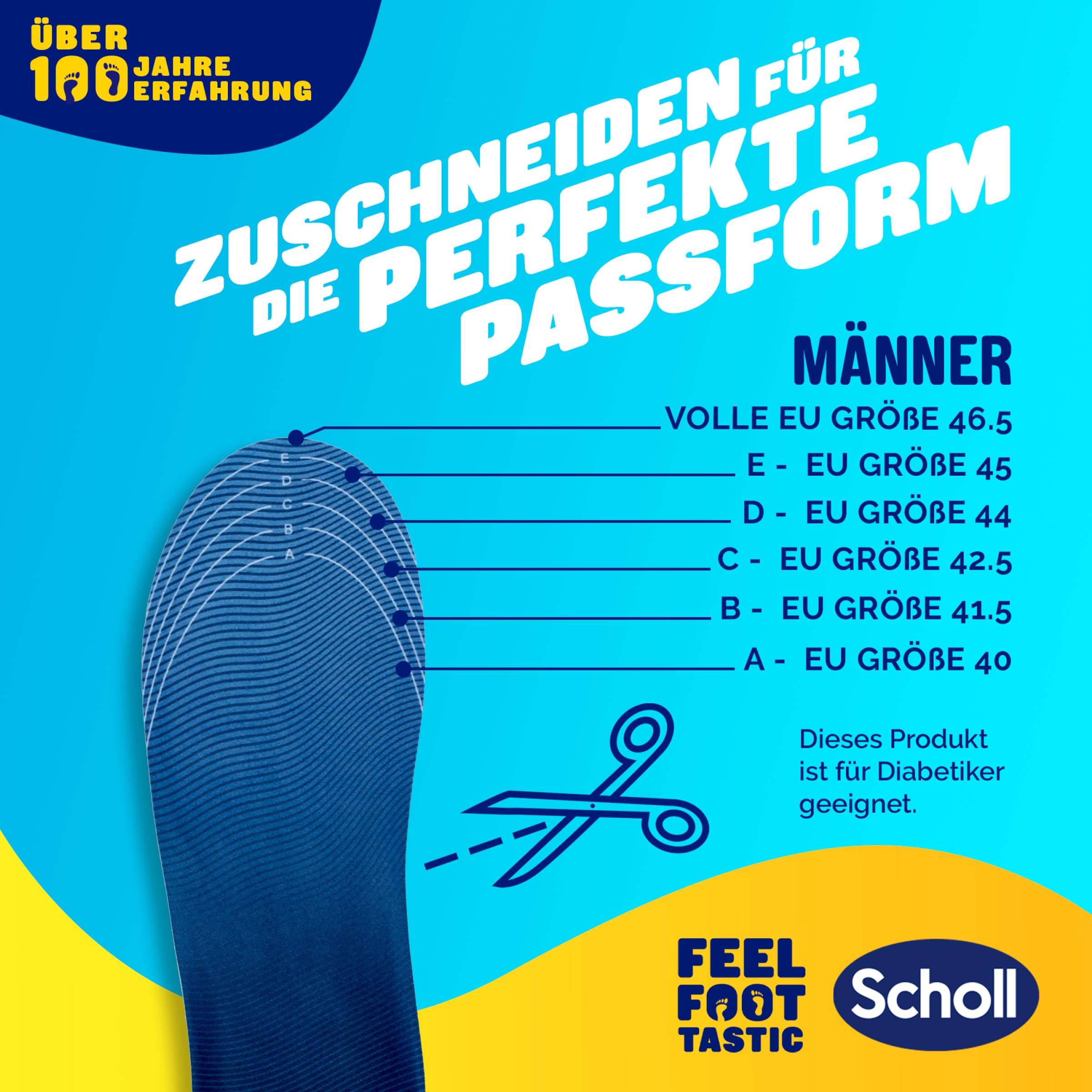 Scholl DE Insoles GelActiv™ Sport Einlegesohlen Herren