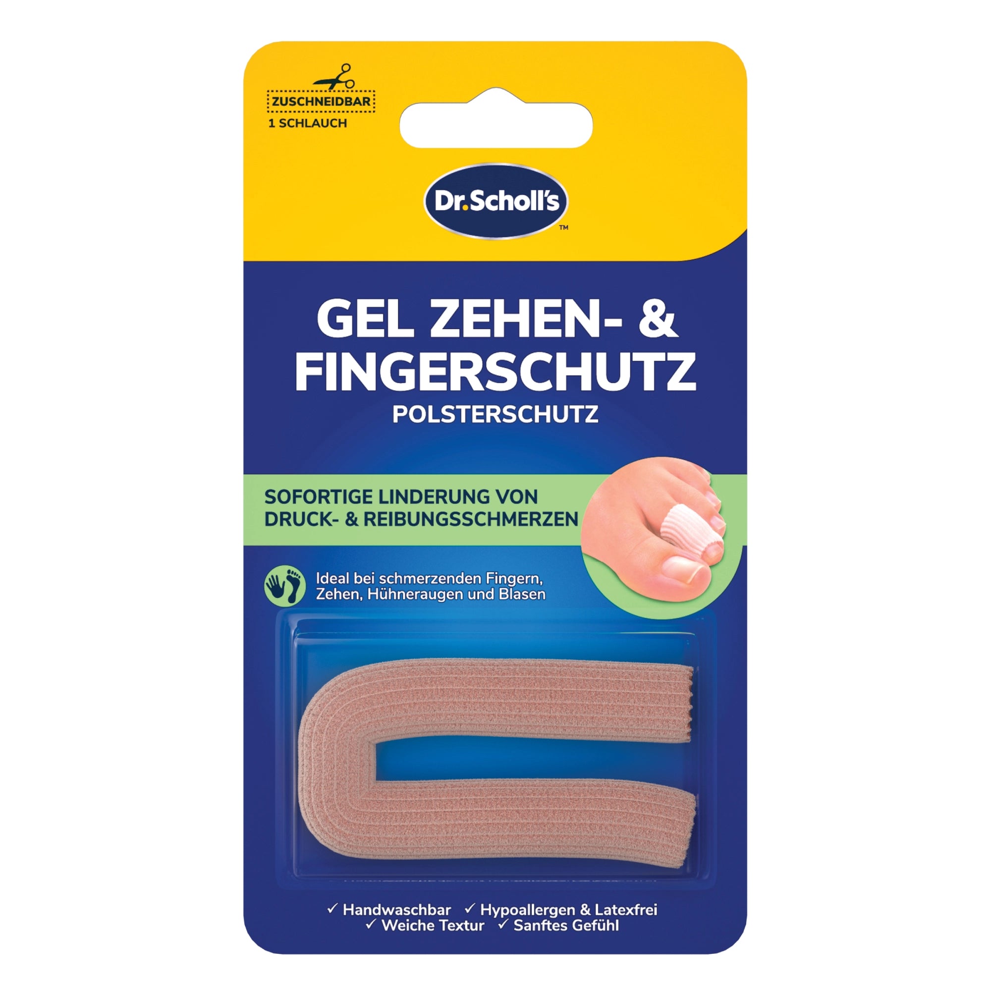 Scholl Site DE Aid Dr. Scholl's Gel Finger - und Zehenschutz für Druckstellen