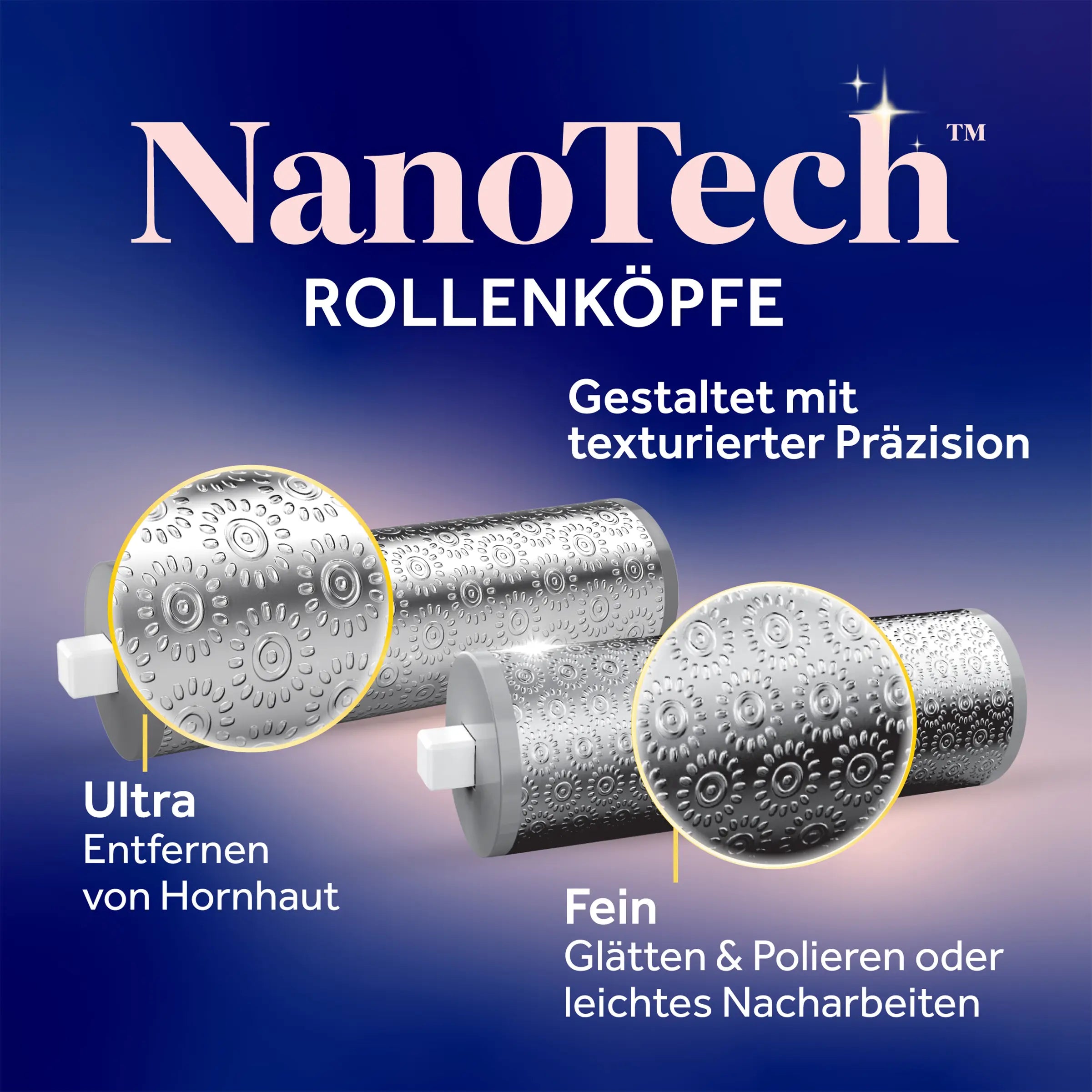 Scholl Site DE Care Dr. Scholl’s Pedi Perfect Pro Wasserdichter, Wiederaufladbarer, Elektrischer Fußhornhautentferner mit x2 Rollenköpfen