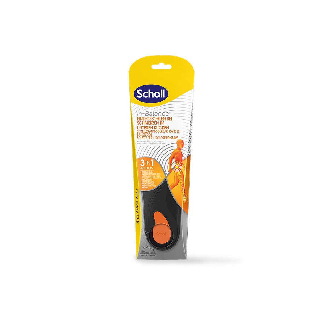Scholl Site DE Insoles Scholl In-Balance Einlegesohlen bei Schmerzen im unteren Rücken
