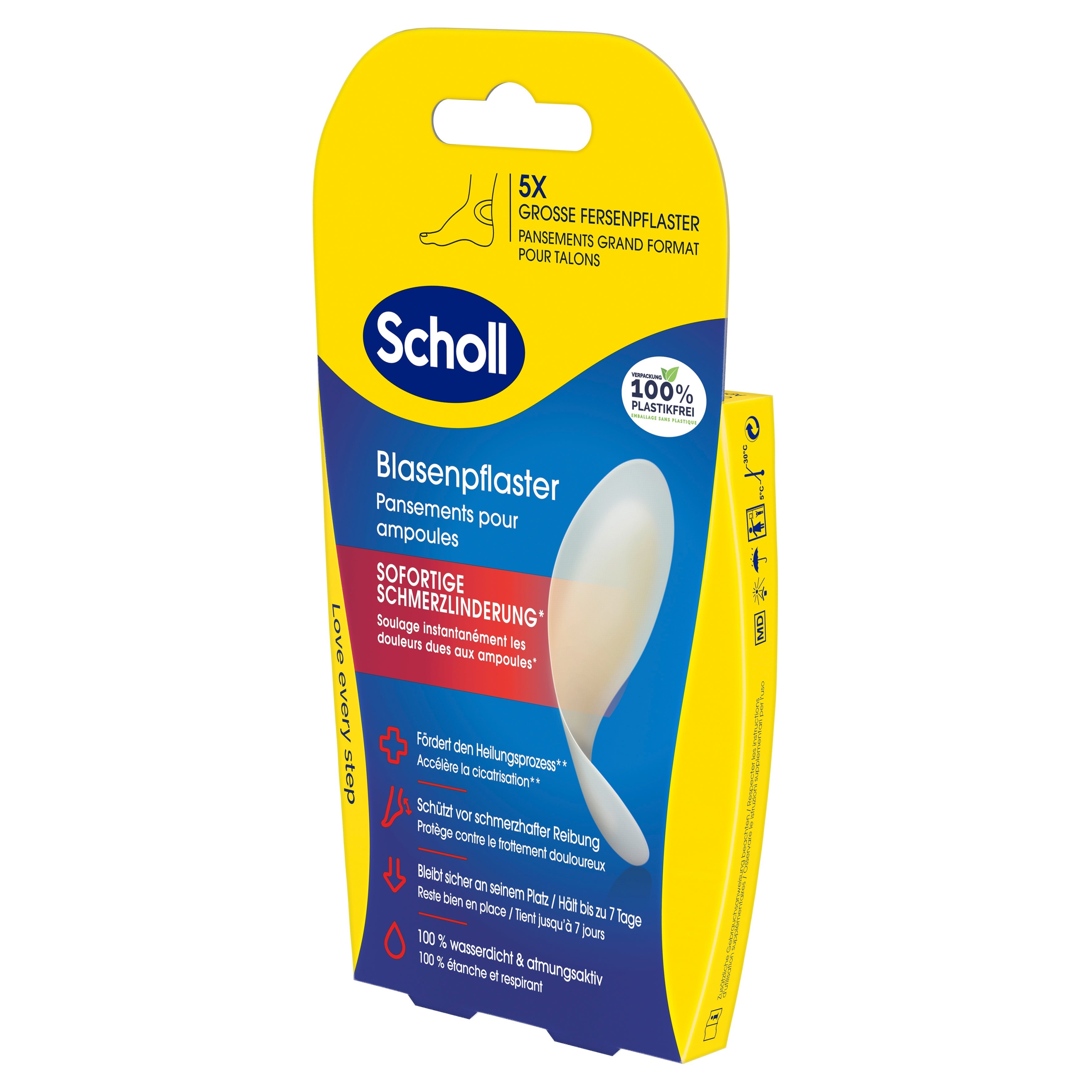 Scholl DE Scholl Transparente Fersen Pflaster