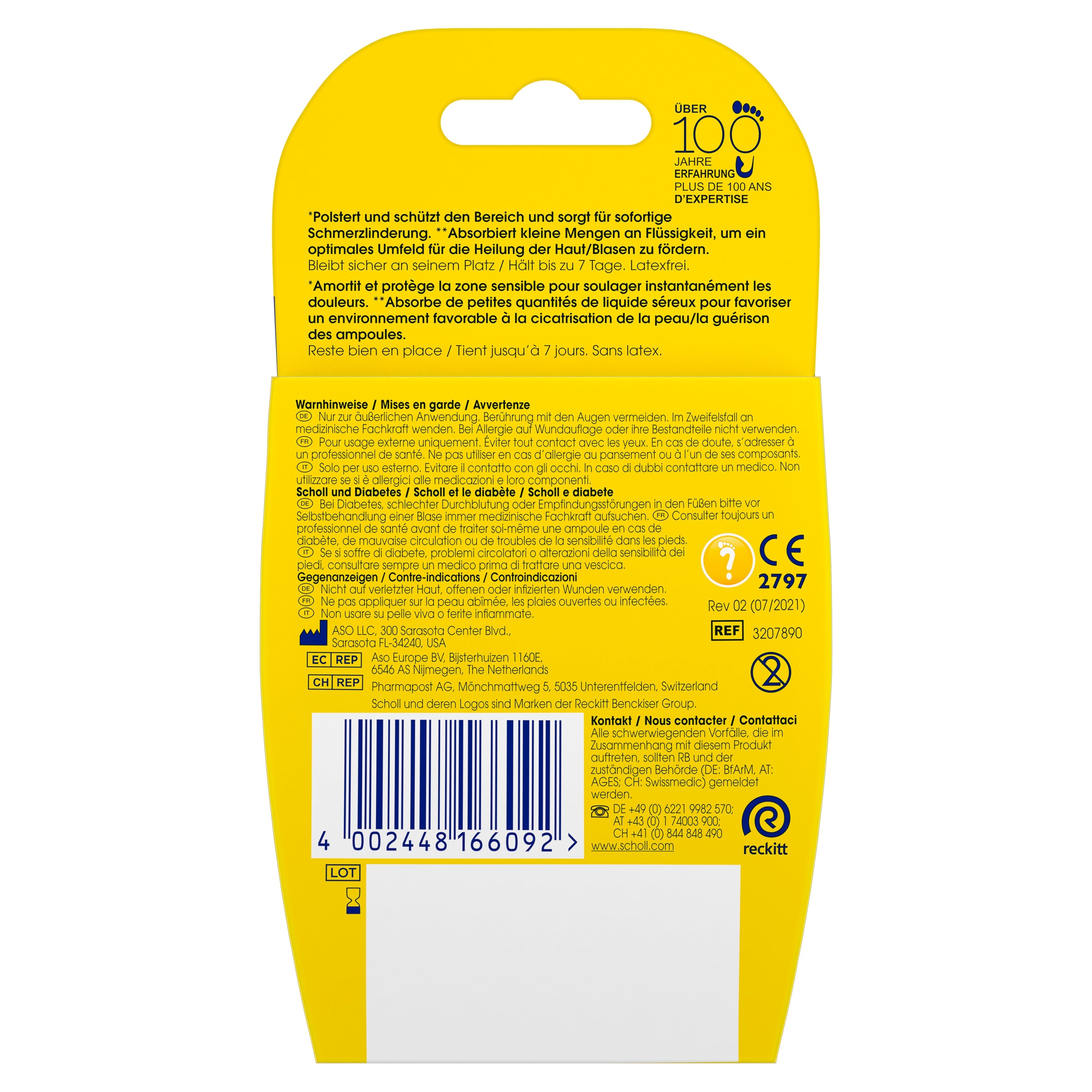 Scholl DE Scholl Transparente Fersen Pflaster