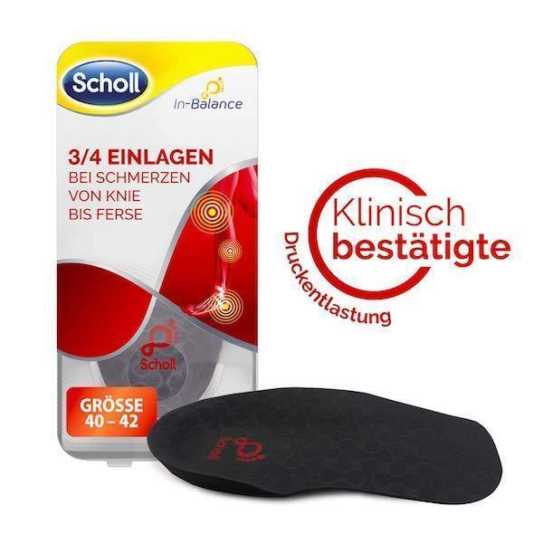 Scholl Site DE Insoles Scholl In-Balance 3/4 Einlagen bei Schmerzen von Knie bis Ferse